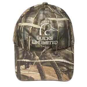 Whitewater Outdoors Ducks Unlimited Baseball Cap Brown One Size Camo Hunting Hat